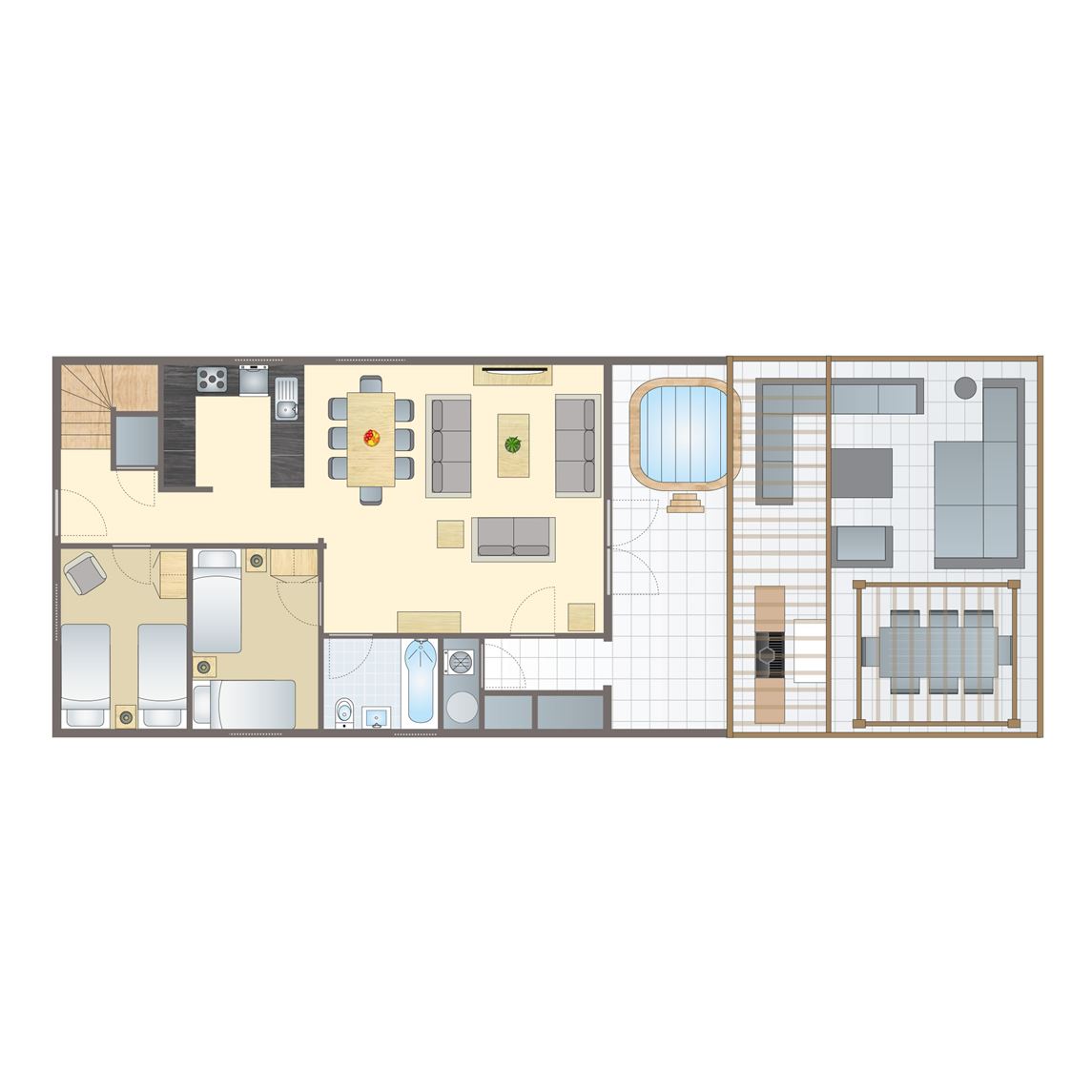 8-persoons bungalow - Lowarth Lodge Spa - Pet.