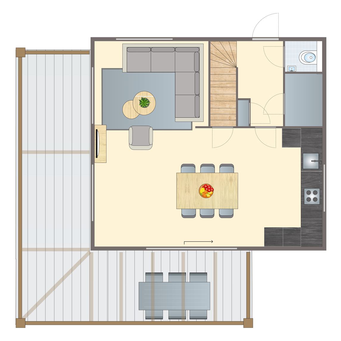 6 persoons bungalow