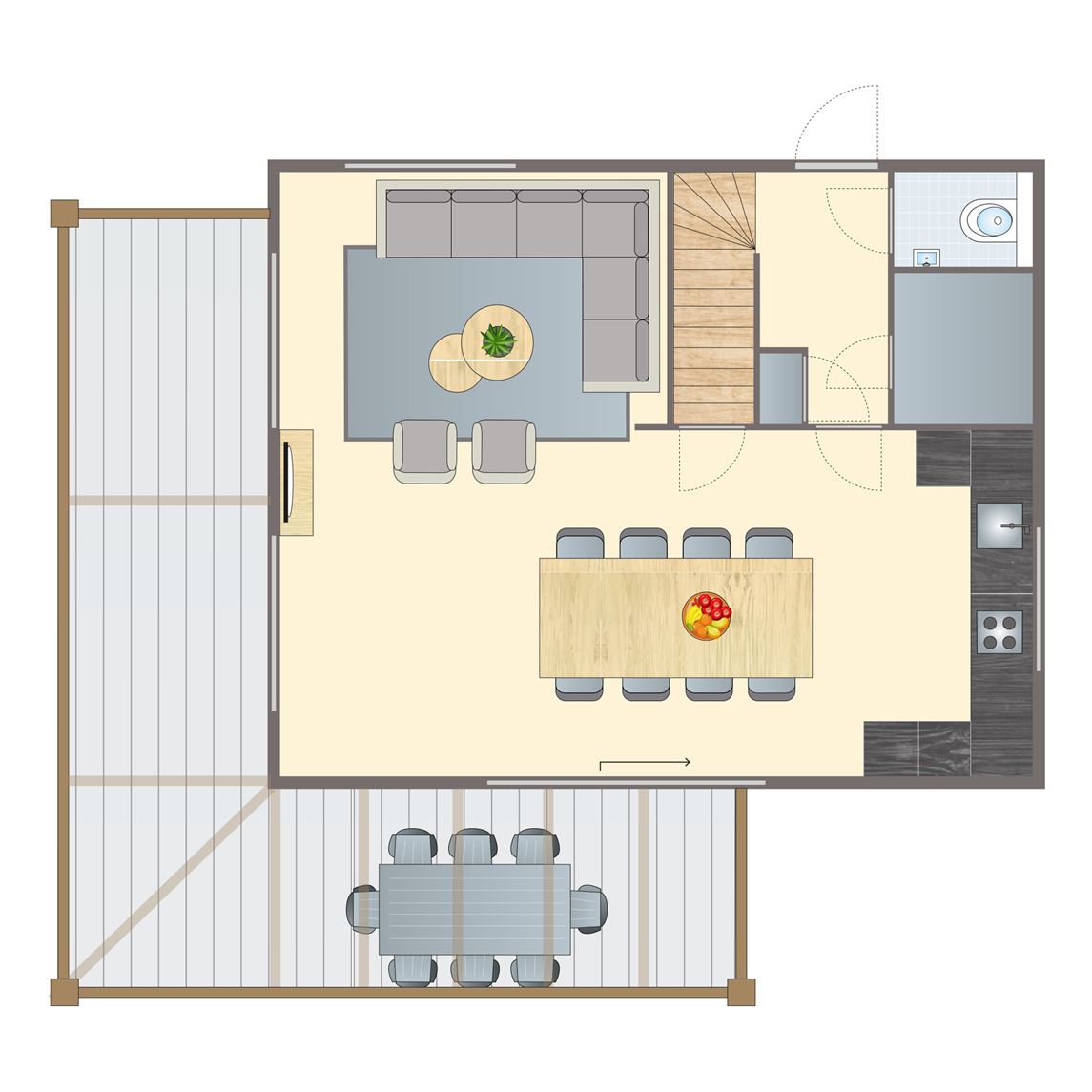 8-persoons bungalow