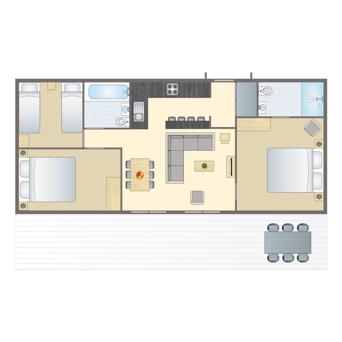 6-persoons chalet - Canto Spa.