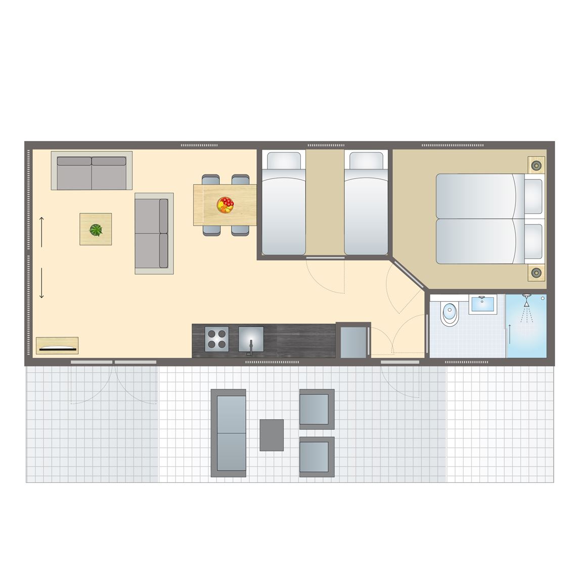 4 persoons Eco Cottage