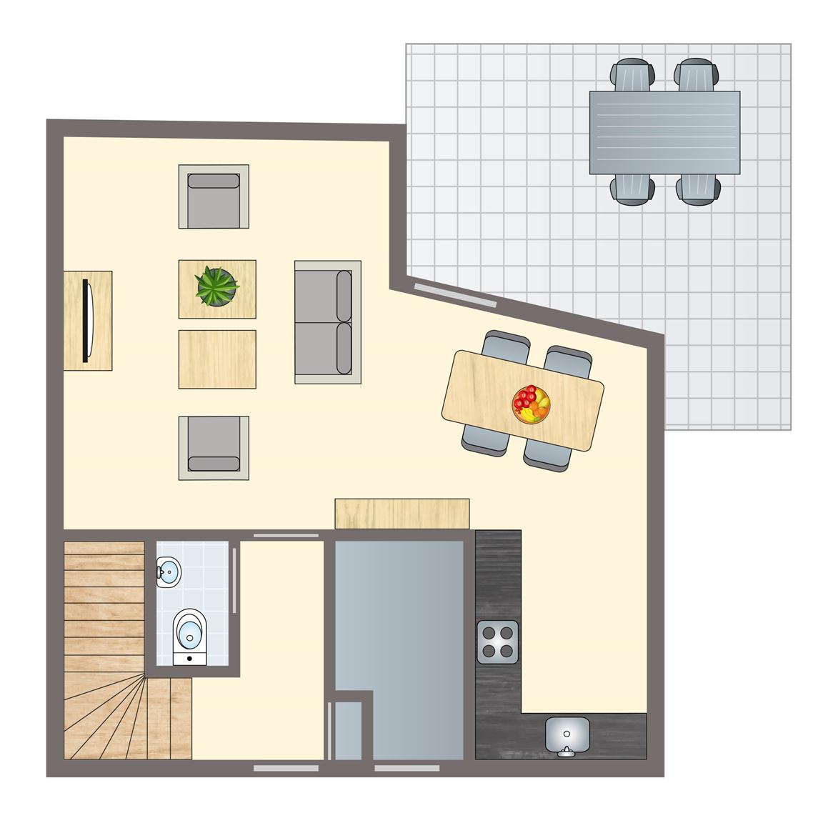 4-persoons woning - Rietwoning