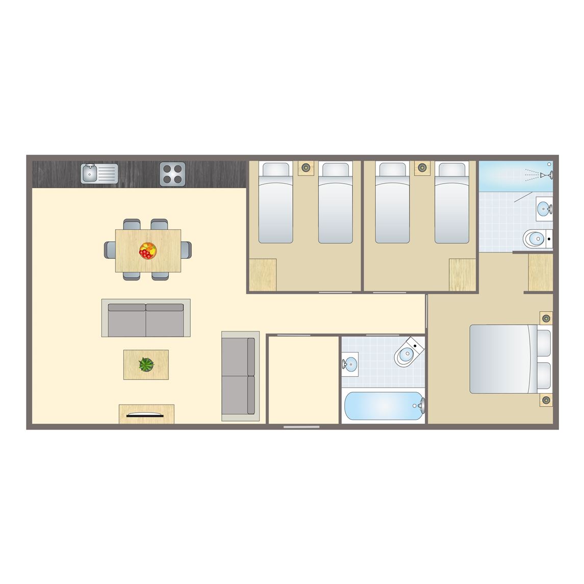 6-persoons chalet - Stamford Spa (Pet).