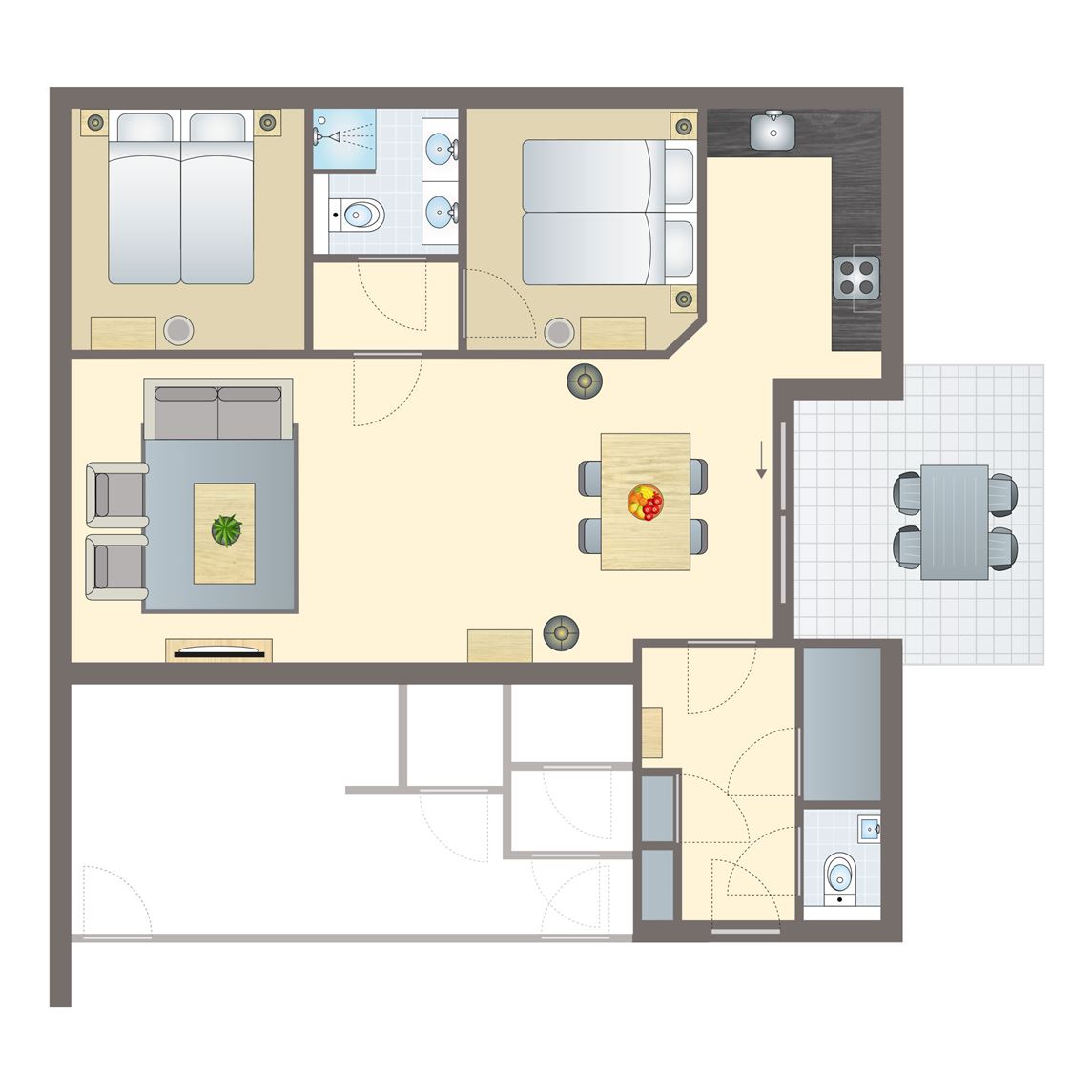 4-persoons appartement