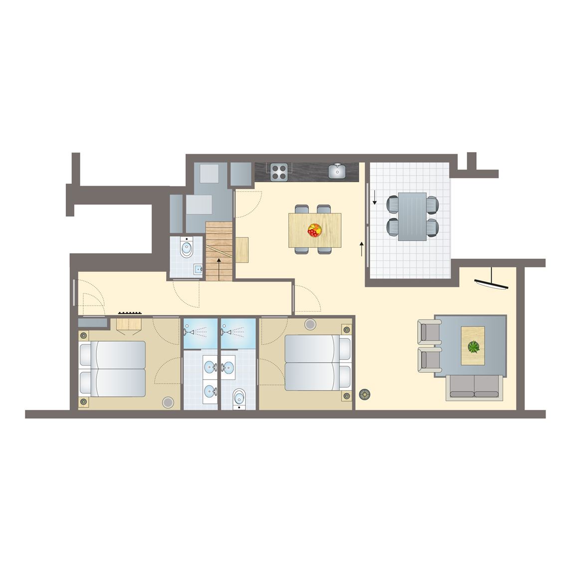 4 persoons penthouse