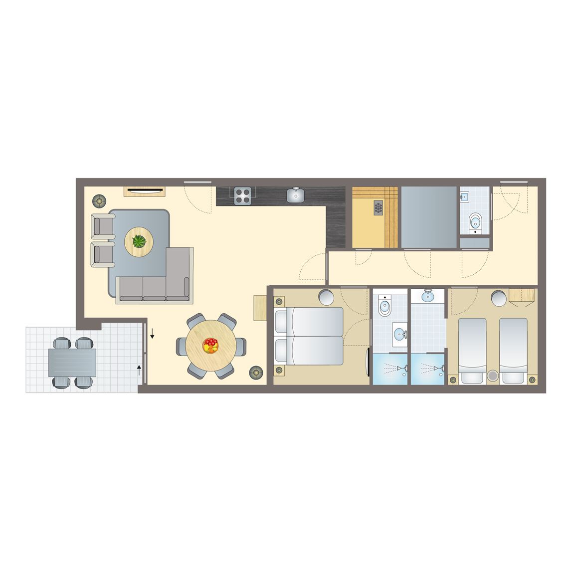 4-persoons appartement