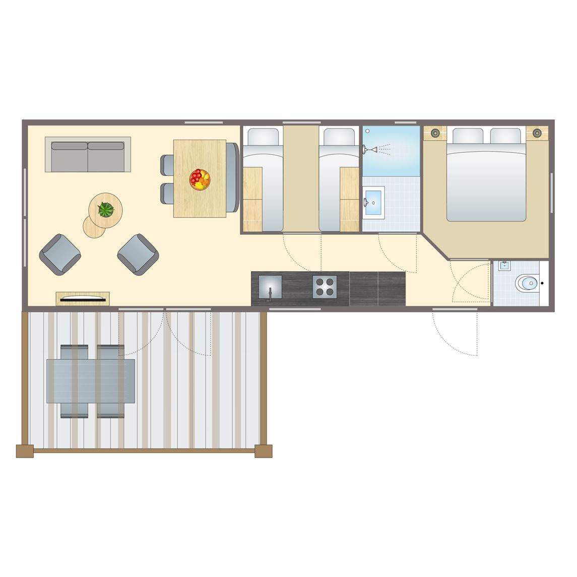 4-persoons Honden chalet