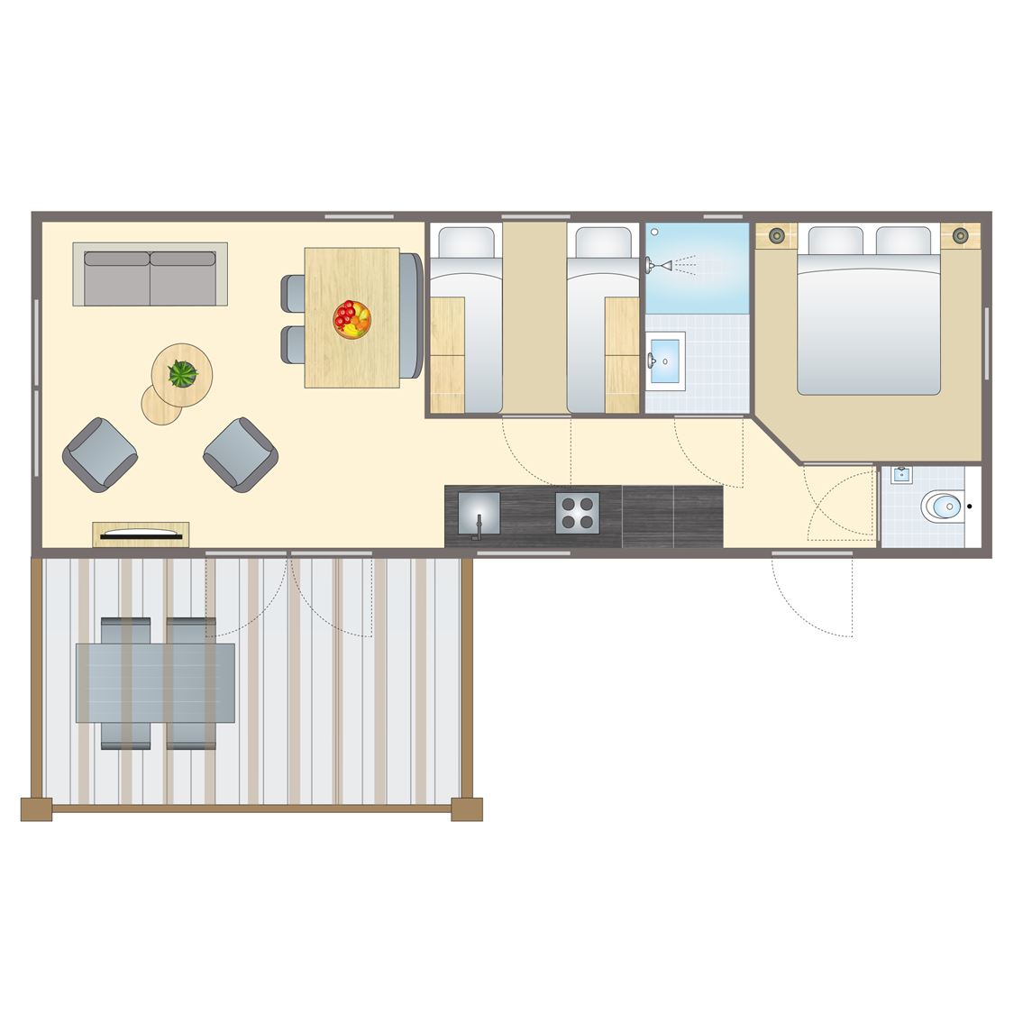 4 persoons kinderchalet
