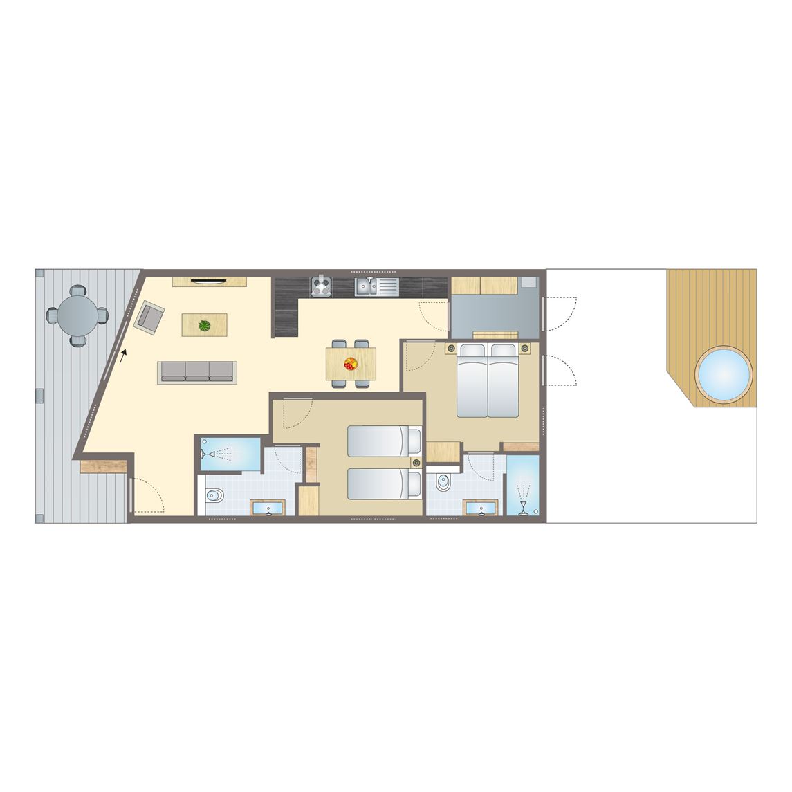 4 persoons bungalow Luxury Boutique Retreat Pet