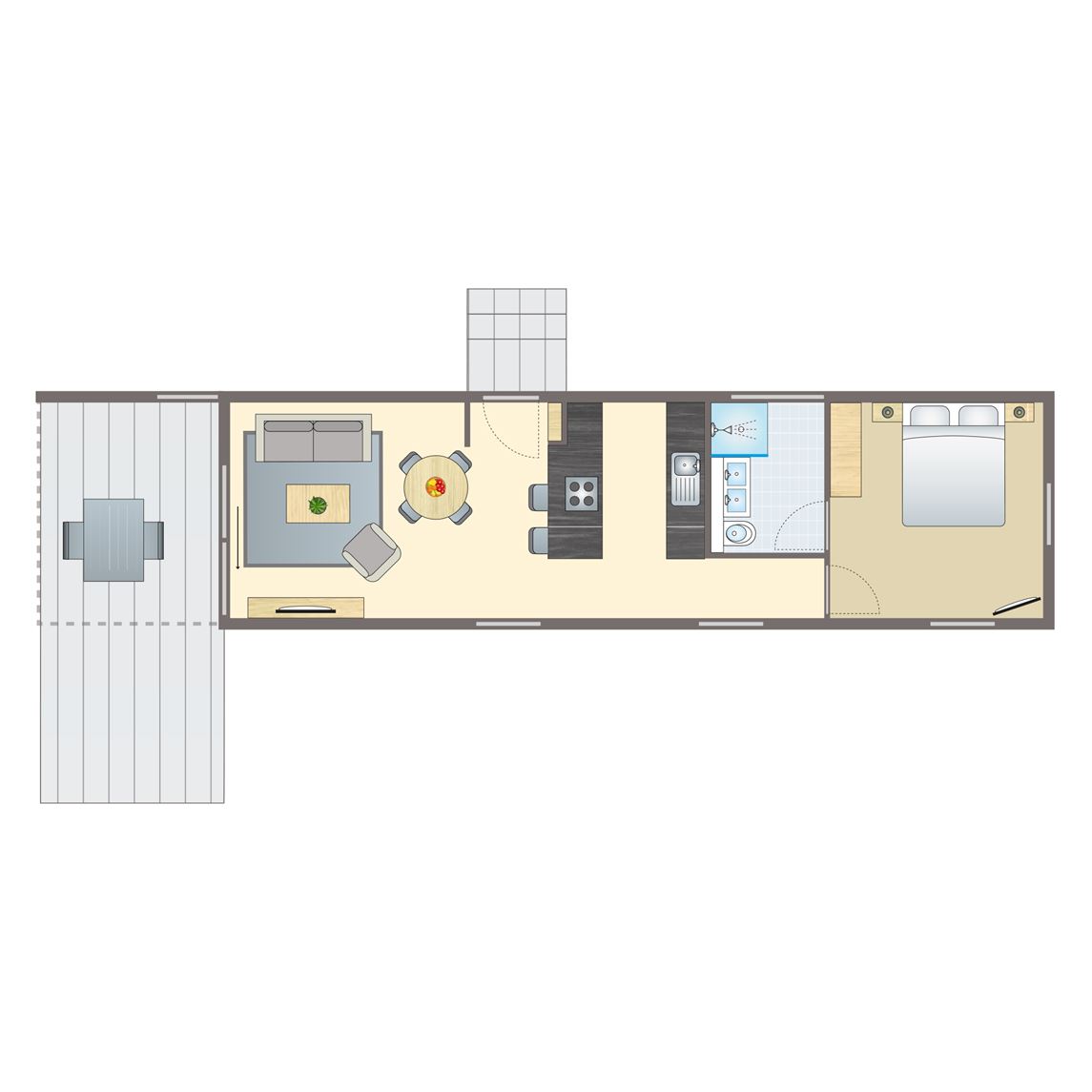 2 persoons Lodge Arbora 1.0 (Pet)