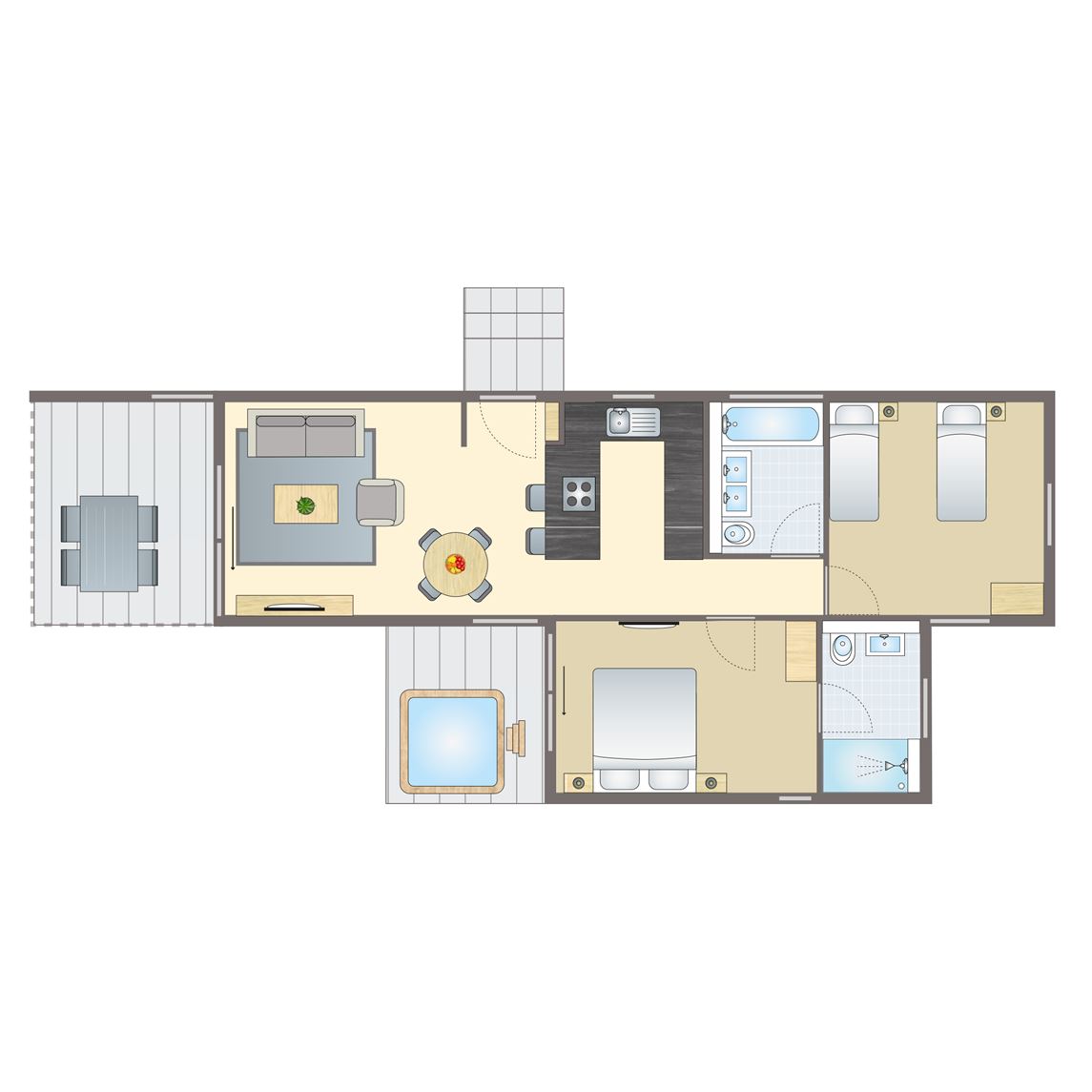 4 persoons Lodge Arbora 2.0 Spa (Pet)