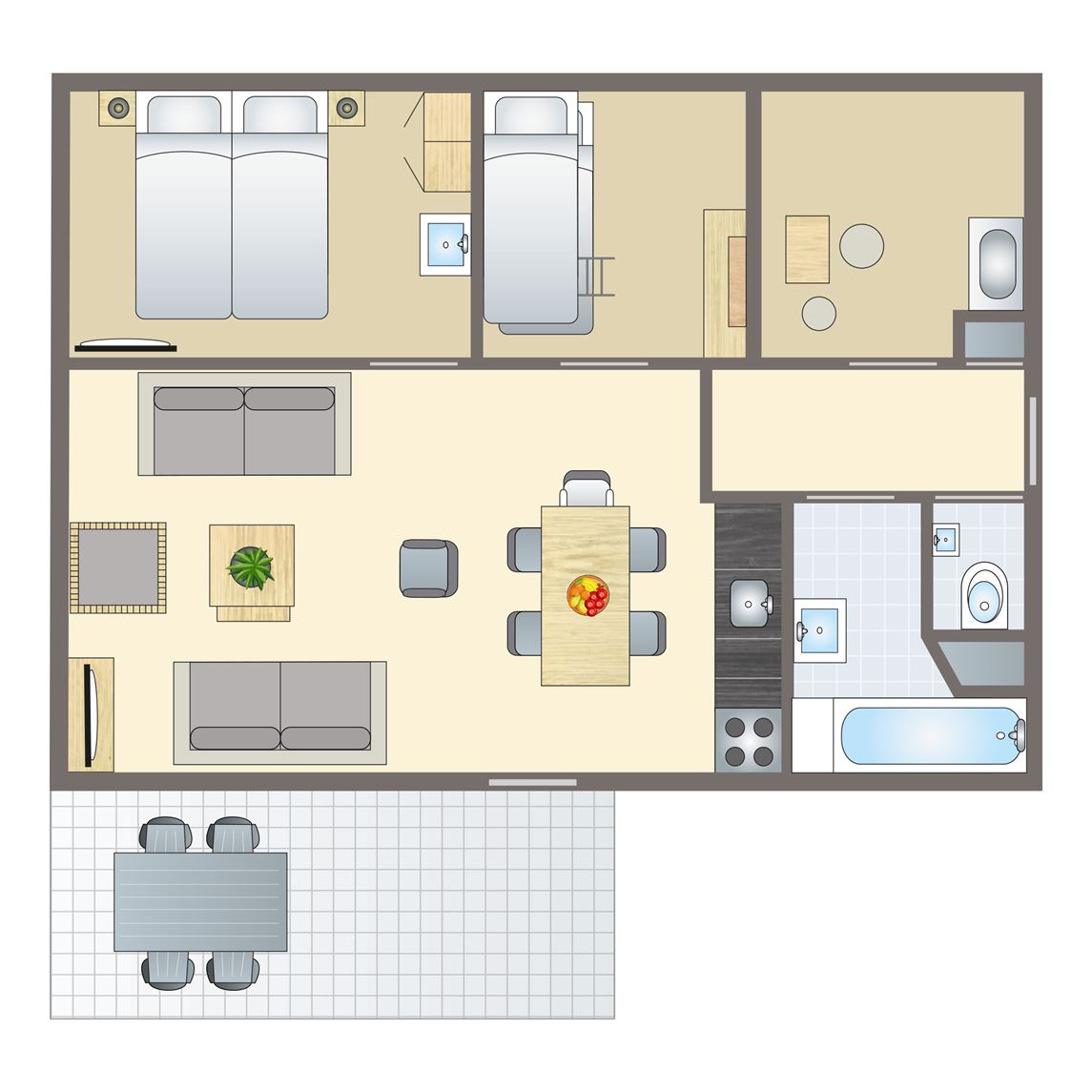 4 persoons kinderbungalow