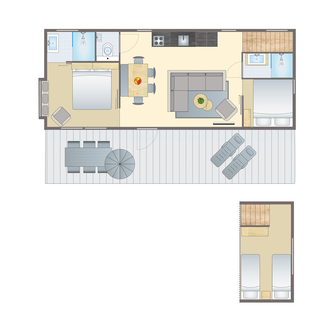 4 6 persoons lodge