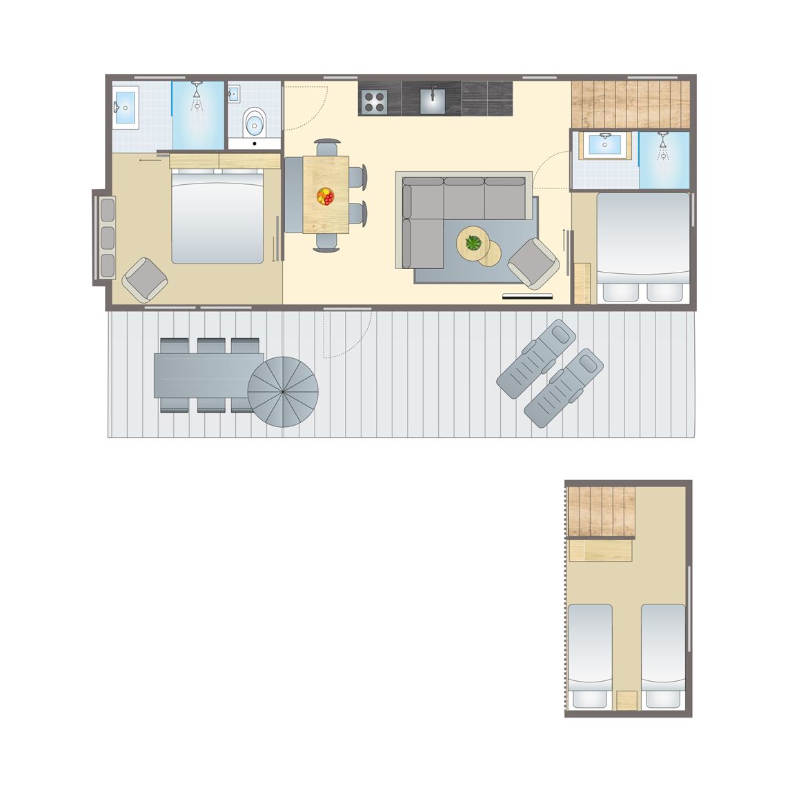 4 6 persoons lodge