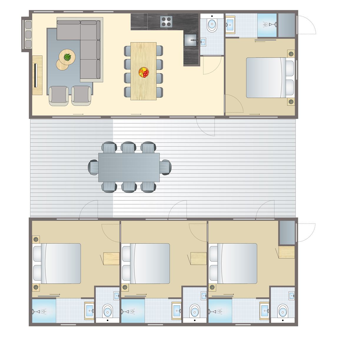 8 persoons lodge