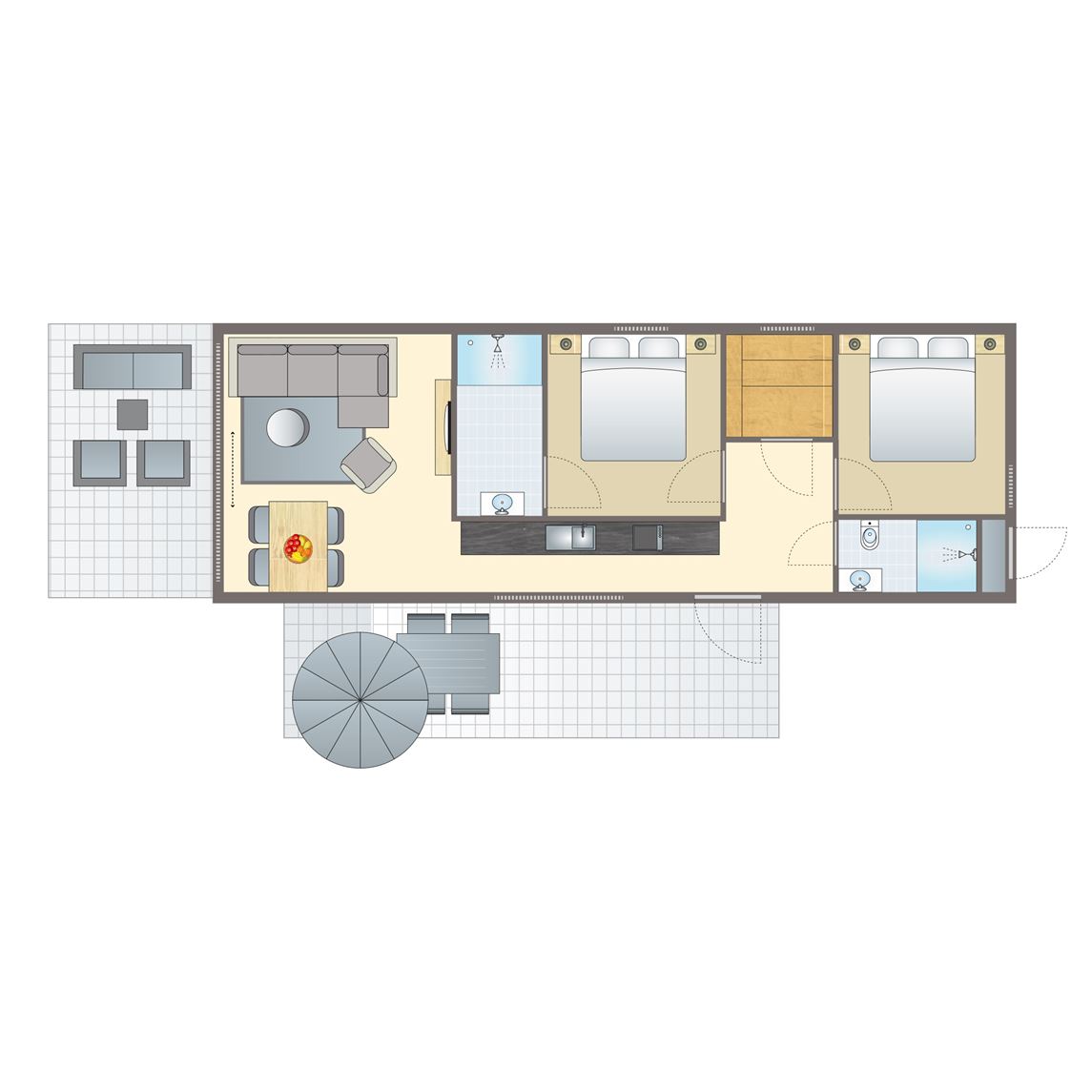 4 persoons wellness lodge