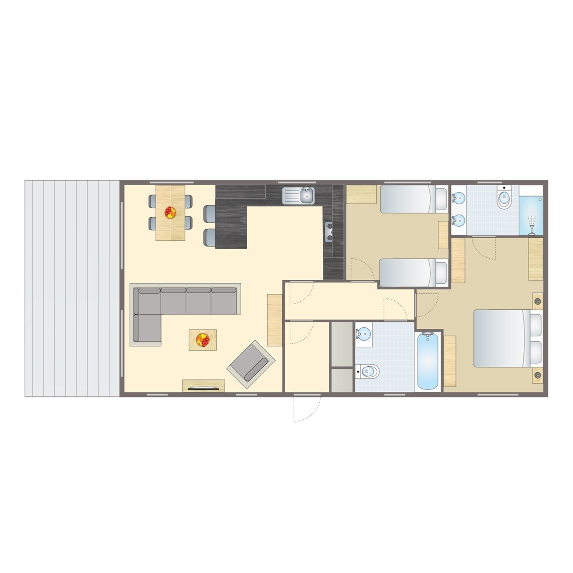 4-persoons bungalow - Saron 2.0 - Pet.