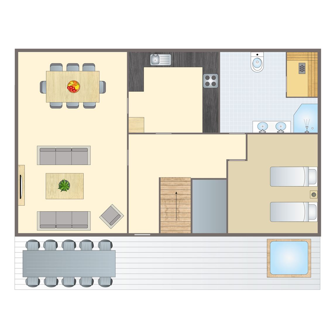 10-persoons chalet - Foresters Spa.