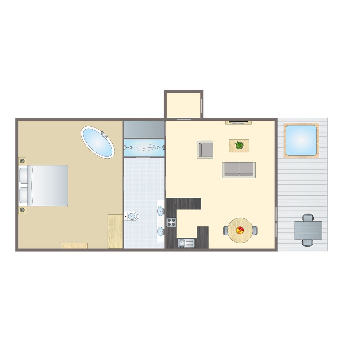 2-persoons chalet - Byron Premier Spa.