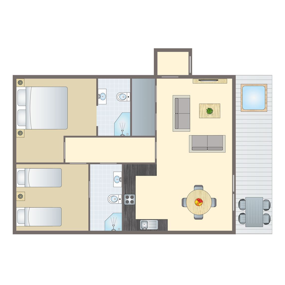 4-persoons chalet - Raeburn Premier Spa.