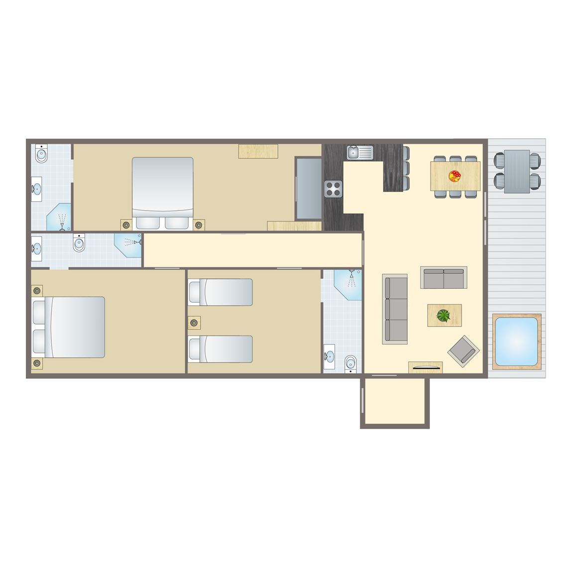 6-persoons chalet - Galbraith Premier Spa (Pet).