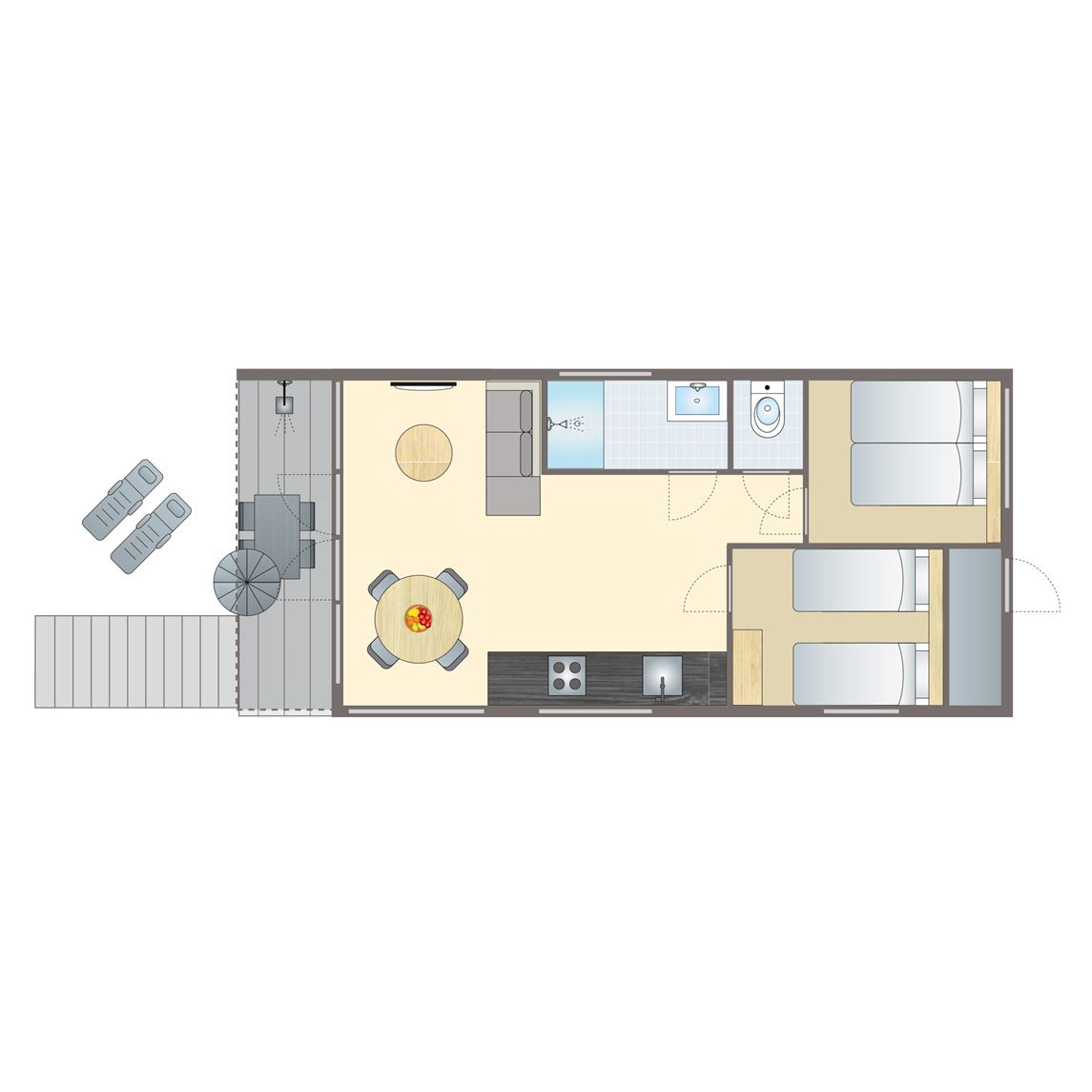 4 persoons Beach House