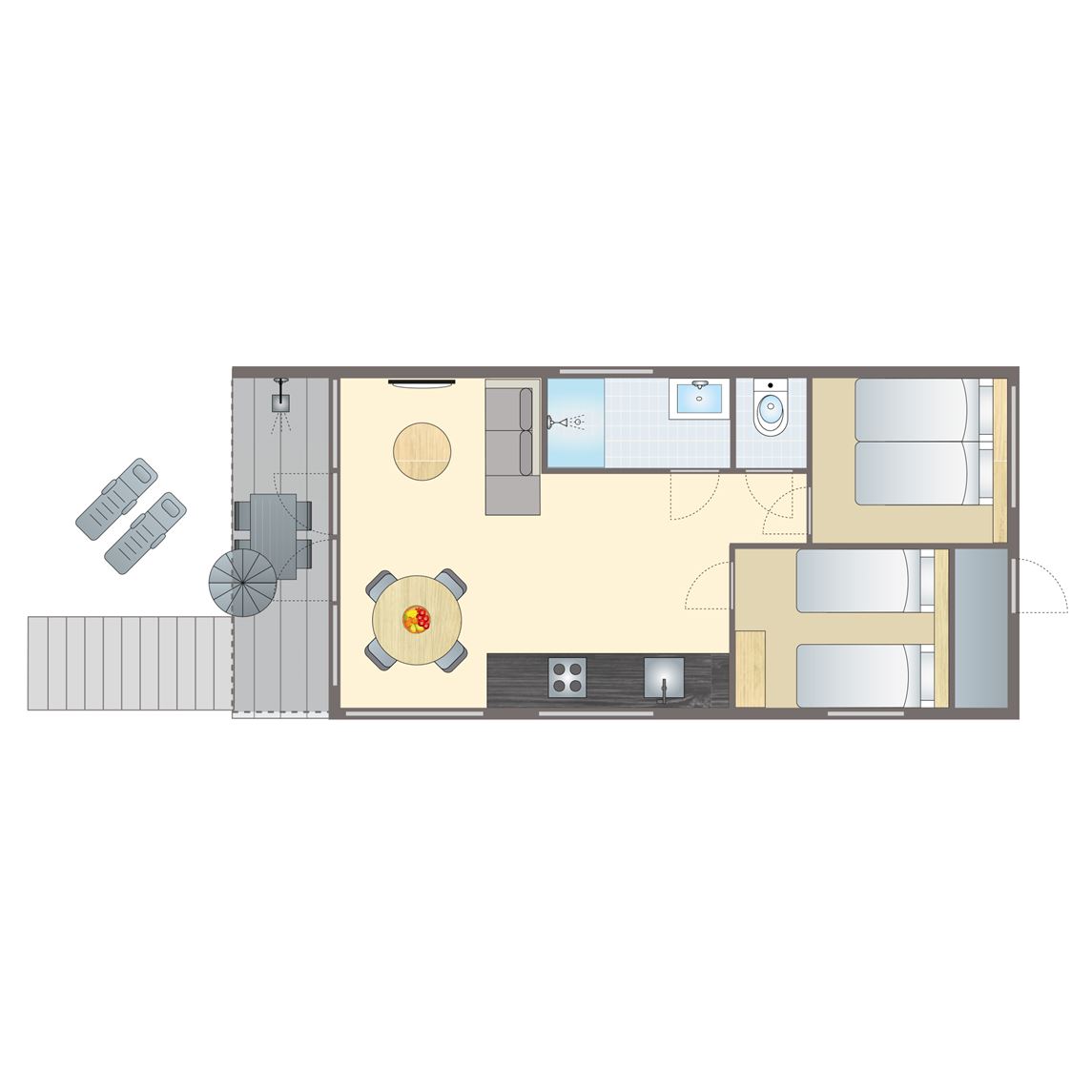 4 persoons honden Beach House