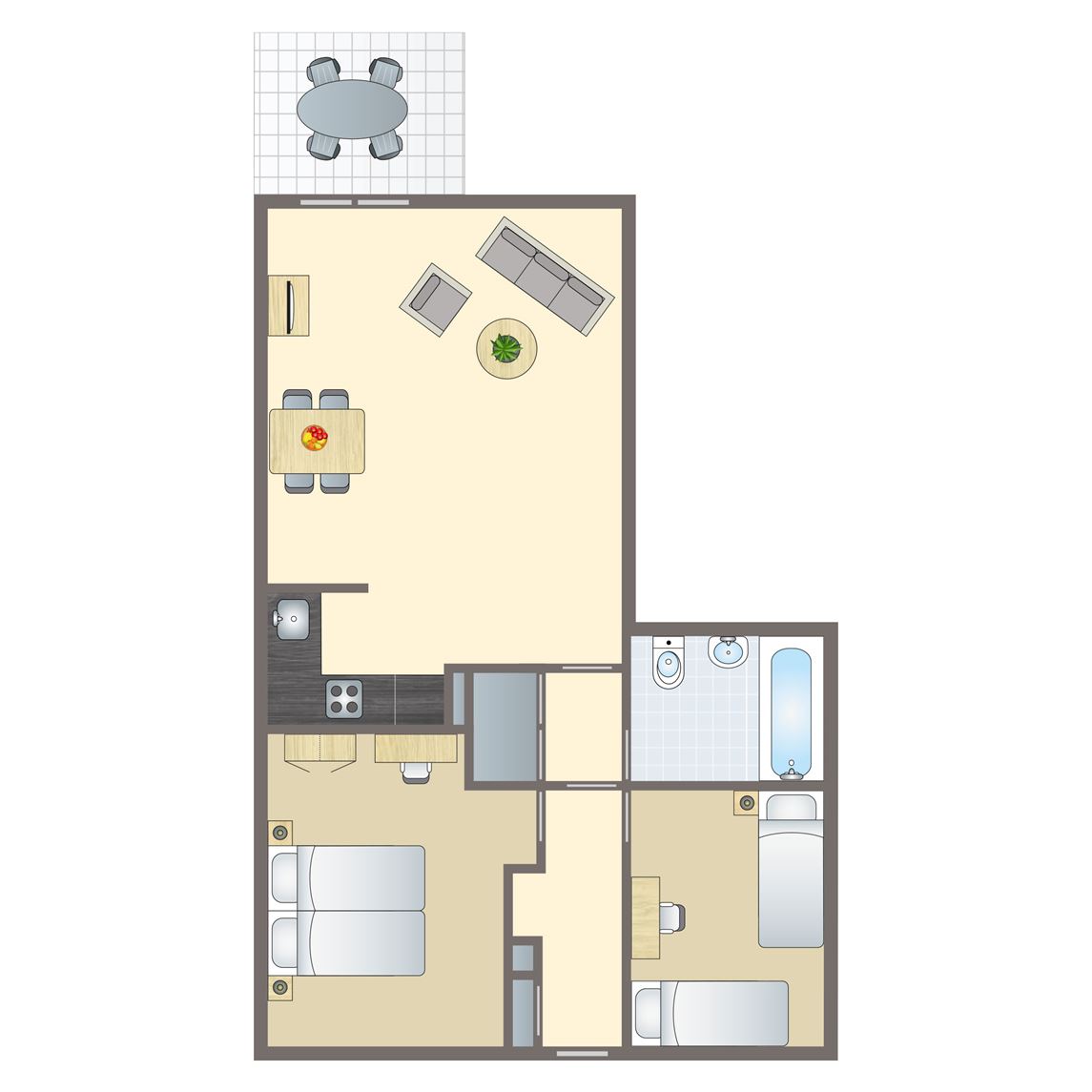 4-persoons appartement