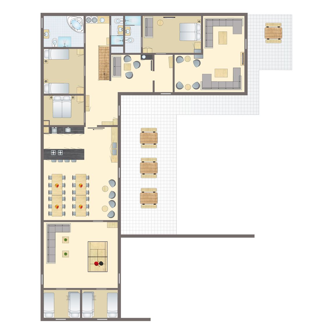 20-persoons bungalow