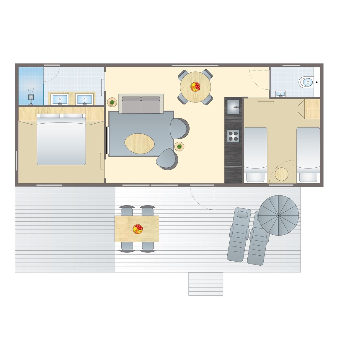 4 persoons lodge