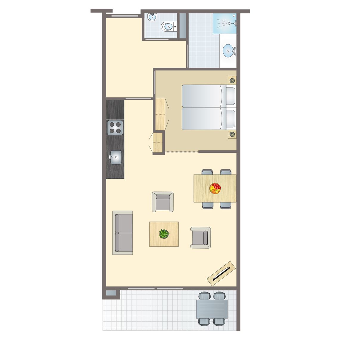 2-4-persoons appartement