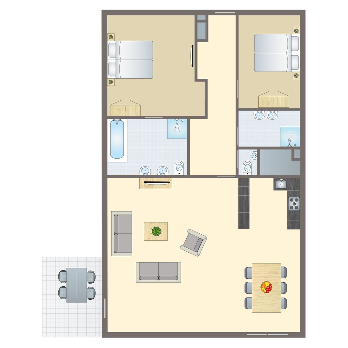 4-persoons appartement