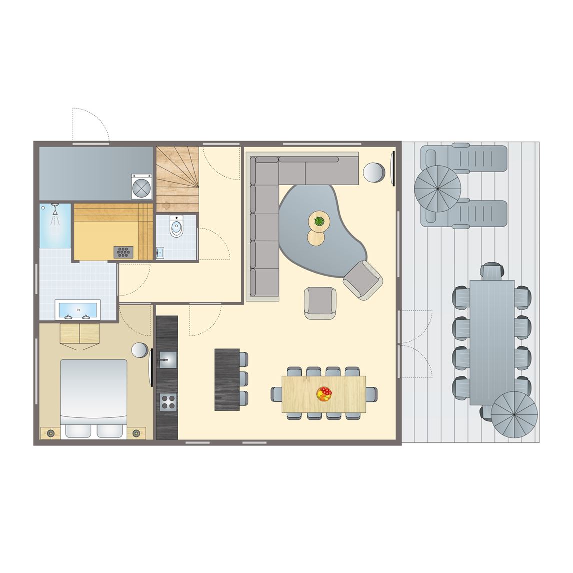 10 persoons wellness villa