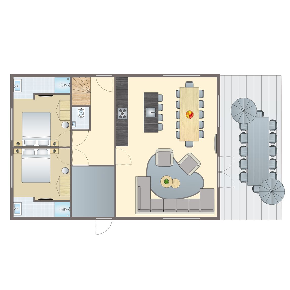 12 persoons bungalow