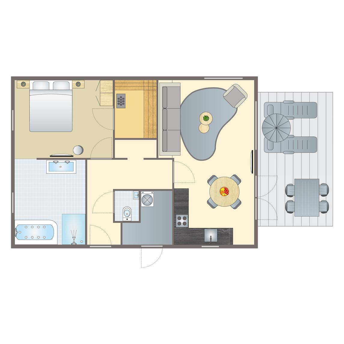 2 persoons wellness bungalow