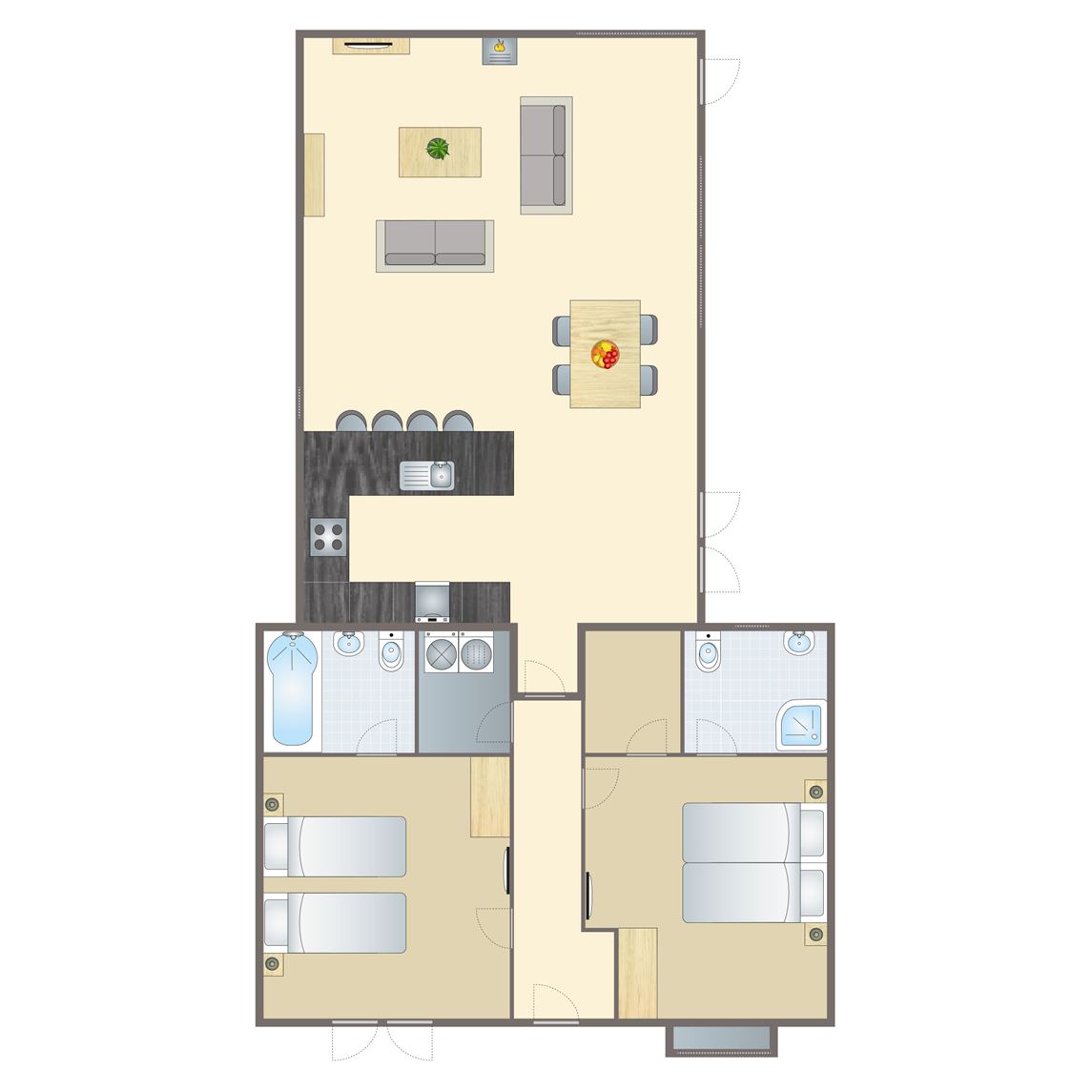 4 persoons bungalow Little Main